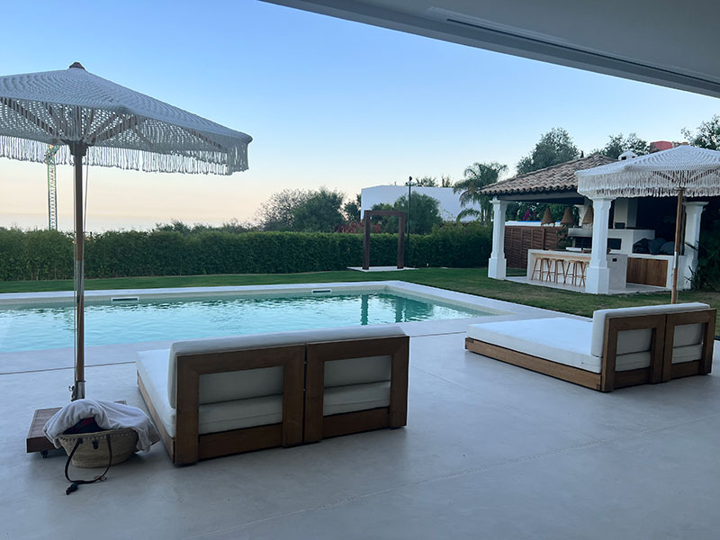 Microcemento piscinas Malaga